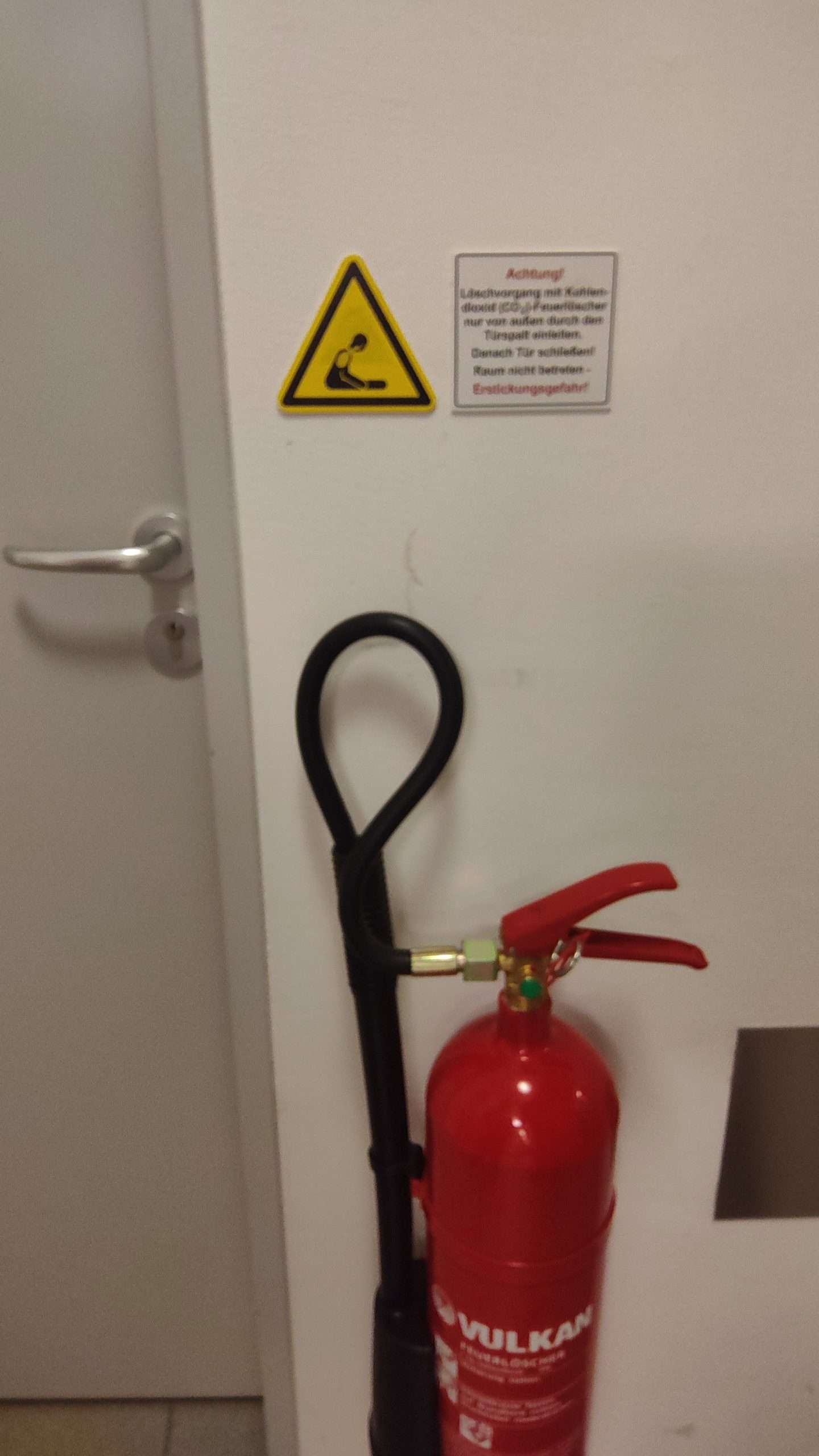 Feuerlöscher griffbereit